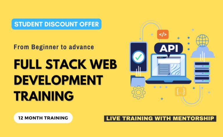 Full Stack Web Development Training (Student Offer)